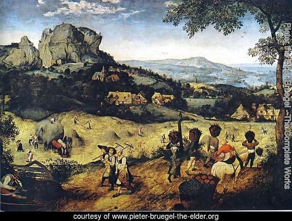 Haymaking, by Pieter Brughel